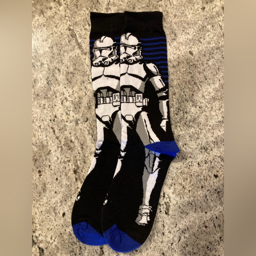 3/$20 Star Wars Stormtrooper Disney Premium Socks Men & Women One Size Fit All